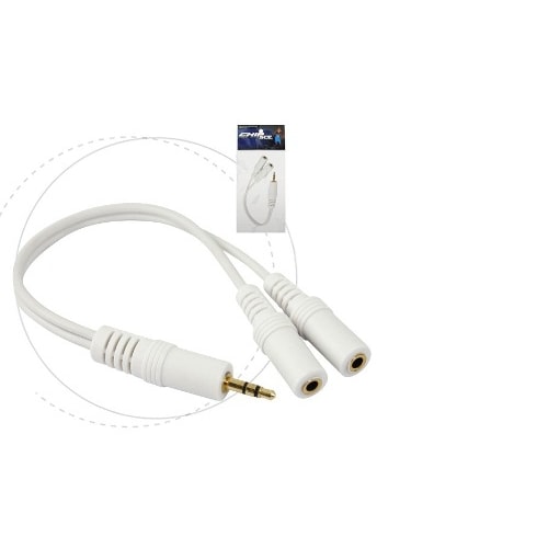 Cabo Y Estéreo Branco P2-m X 2 J2-f 0,15cm, 018-7706 Chisce — foto 1