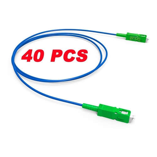 40 X Cordão Óptico Patch Sc/apc X Sc/apc 1 Mt Homologado Nfe — foto 1