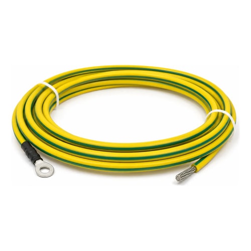Cabo Terra Verde/amarelo Hwatek 12awg Estanhado E Conector — foto 1