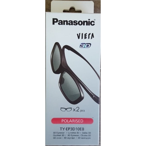 2 Óculos Passivos 3d Panasonic Tyep3d10eb Lentes Polarizadas Viera 3D — foto 1