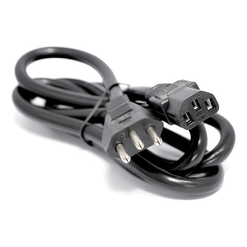 Cabo De Força Padrão Novo Ac Pc Monitor 3 Pinos 1.2m 10a Preto — foto 1