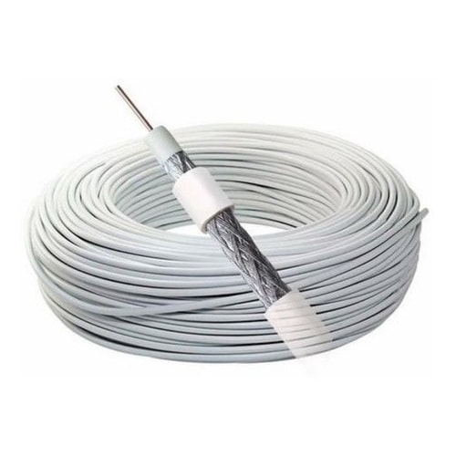Cabo Coaxial Rg59 95% Malha 20 Mts Tv Digital Cftv Rg 59 Bco — foto 1