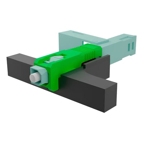 100 Pcs Conector Rápido Fast One Click Apc Verde Com Anatel — foto 1