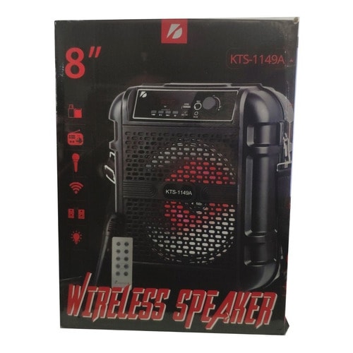 Caixa De Som Kts 1149 A 8 Polegadas Bluetooth Com Microfone — foto 1