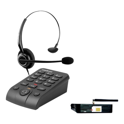 Aparelho Telefone Gsm 3g Headset Telemarketing C/ Discadora — foto 1