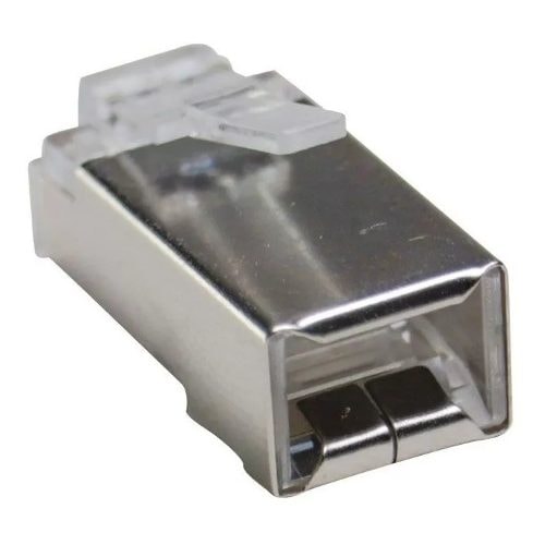 Conector Macho Blindado Plug Rj45 Cat6 Pacote C/ 10 Peças — foto 1