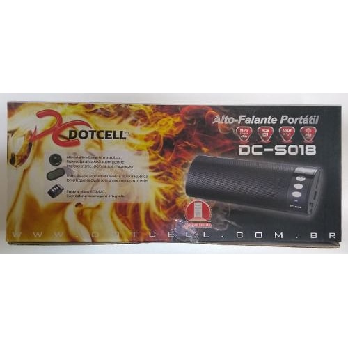 Caixinha De Som Dc-s018 Dotcell Radio Pendrive 3h De Bateria - preto — foto 1