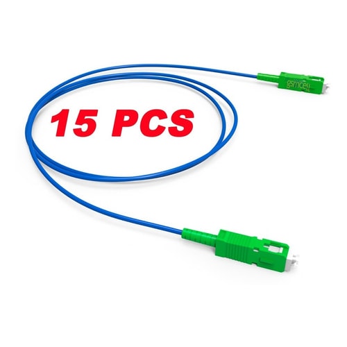 15 Un Cordão Optico Sc/apc X Sc/apc Sm Monomodo 2 Metros — foto 1