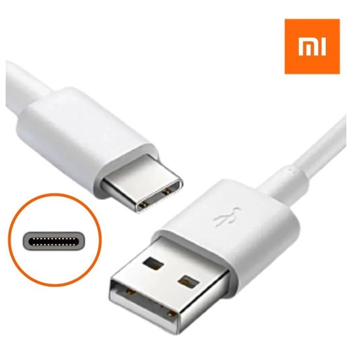 Cabo Xiaomi Original Carregador Redmi Note 7 8 9 Tipo C - Branco — foto 1