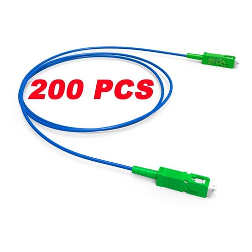 200 Patch Cord Cordão Óptico Sc/apc X Sc/apc 3mm 2mt Anatel — foto 1