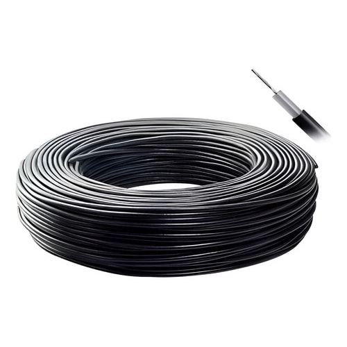 Cabo Coaxial Rg58 Flexível 50 Ohms 90% Malha Rolo 70mts — foto 1