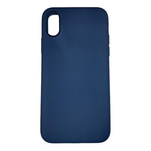 Capa Capinha Case Aveludada Para iPhone X / Xs / 10 Barato - Azul — foto 1