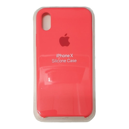 Capa Capinha Case Aveludada Para iPhone X / Xs / 10 - Rosa-chiclete — foto 1