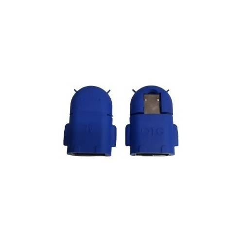 4 Adaptadores Micro Usb Otg Pendrive P Celular Android Robo - Azul — foto 1
