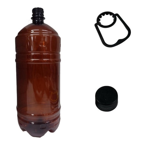 3 Garrafas Pet Growler 2 Litros Ambar C Tampa E Alça — foto 1