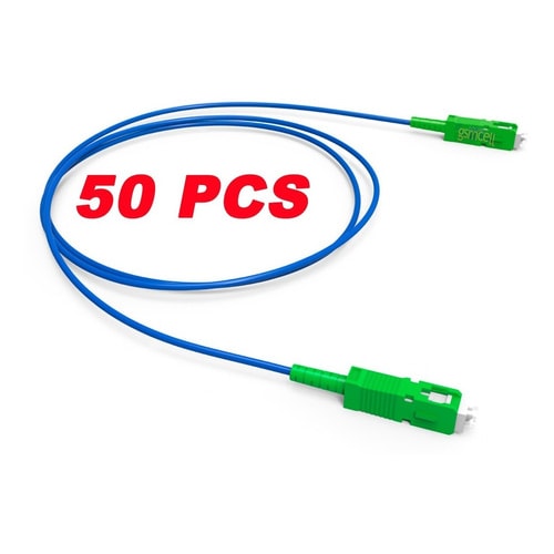 50un Cordão Optico Sc/apc X Sc/apc Sm Monomodo 2 Metros — foto 1