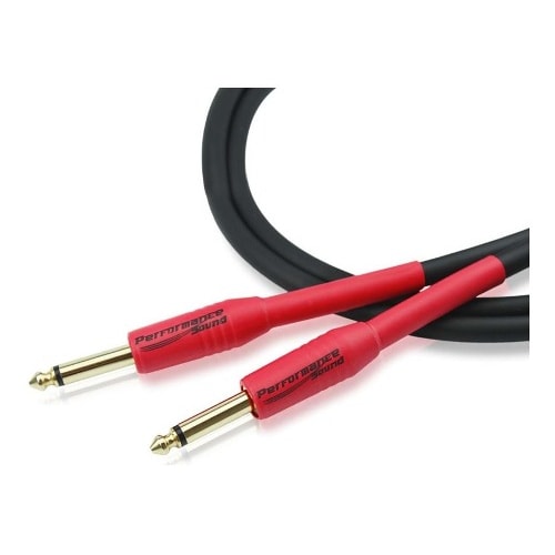Cabo P10 Mono + P10 Mono Premium Sound 5m Plug Vermelho Prof — foto 1