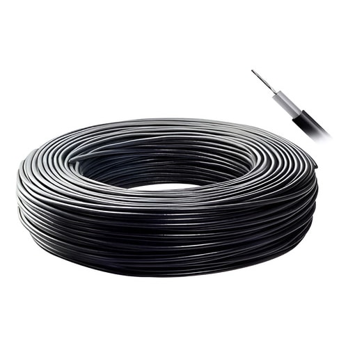 Cabo Coaxial Rgc58 50 Ohms 85% Preto 5m Rgc-58 — foto 1
