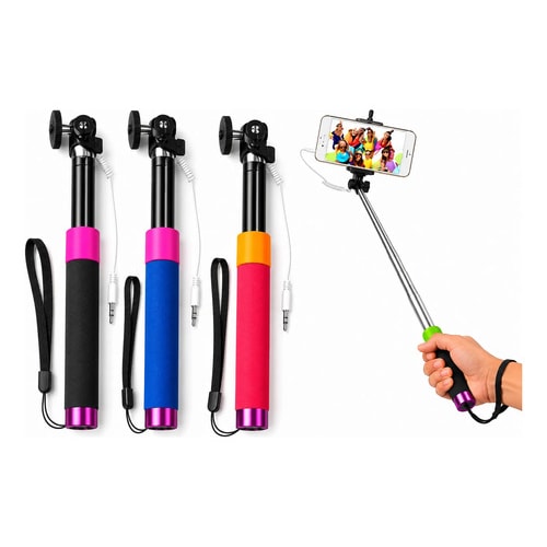 Bastão Pau De Selfie Conexão P2 Rosa — foto 1