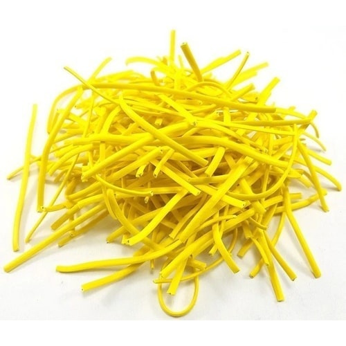 Arame Encapado P/ Artesanato Aprox 10cm - 100 Pçs - Amarelo — foto 1
